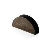 Салфетница «Такт» полукруглая латунь ,H=8,L=15,B=3см коричнев.,золотой