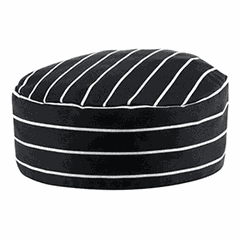 Chef's hat, size L polyester,cotton,black,white