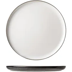 Тарелка «Сиель блан» десертная керамика D=215,H=15мм белый,черный