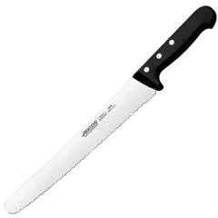 Нож для хлеба «Универсал» сталь нерж.,полиоксиметилен ,L=380/250,B=39мм черный,металлич.