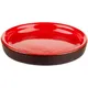 Тарелка «Кармин» с бортом Модус керамика D=11см красный,черный, изображение 2