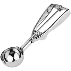 Ice cream spoon stainless steel D=65mm metal.