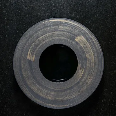 Тарелка с широким краем керамика 300мл D=30,3см черный,золотой арт. 03013116, изображение 6