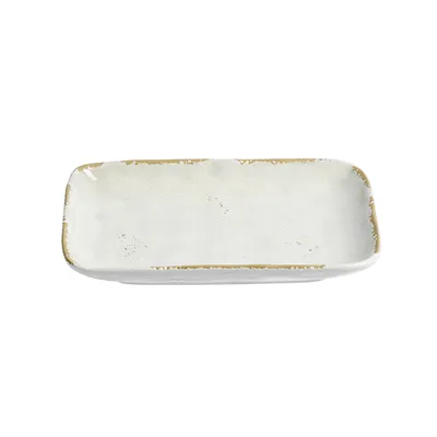 Блюдо для подачи «Фенхель» фарфор ,H=28,L=204,B=130мм белый, изображение 3