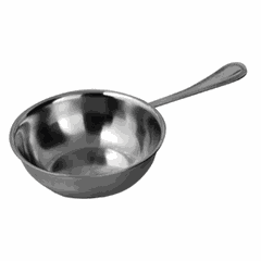 Кокотница сталь нерж. 85мл D=70,H=35,L=145мм металлич.