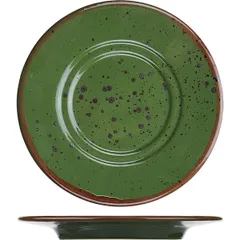 Saucer “Punto Verde”  porcelain  D=15cm