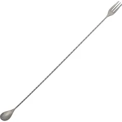 Bar spoon “Probar Premium Motivo” with fork  stainless steel , L=50, B=3cm  silver.