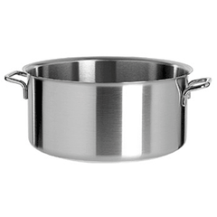 Кастрюля без крышки сталь нерж. 12,8л D=32,H=16,L=44см металлич.