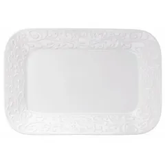 Блюдо «Жасмин» прямоугольное фарфор ,H=25,L=305,B=205мм белый