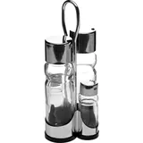 Набор для специй 4 предмета на подставке стекло,сталь нерж.