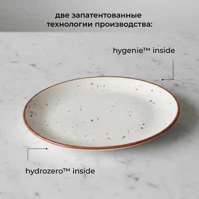 Блюдо «Париж» овальное фарфор ,L=25,B=19см белый,коричнев., Форма: Овальная, изображение 4