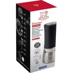 Мельница для соли «Даман» электрическая акрил,сталь нерж. ,H=16см черный,металлич., изображение 4