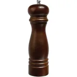 Salt/pepper mill, ceramic mechanism  wood, stainless steel  D=60, H=215mm  brown, silver.