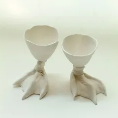 Подставка для яйца «Утиная нога» кост.фарф. D=5,H=9см белый, изображение 4