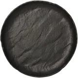 Блюдо «Вулкания» фарфор D=33см черный
