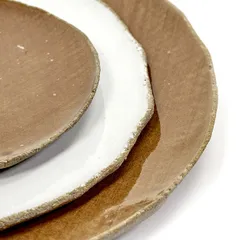 Тарелка бетон D=20см коричнев.,серый, изображение 4