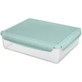 Контейнер для продуктов «Смарт Лок» с крышкой для СВЧ полипроп. 3,7л ,H=82,L=292,B=228мм прозр.,мятн