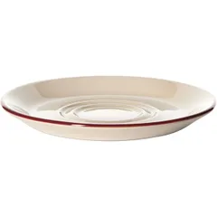 Блюдце «Кларет» фарфор D=160,H=18мм бежев.,бордо, изображение 2