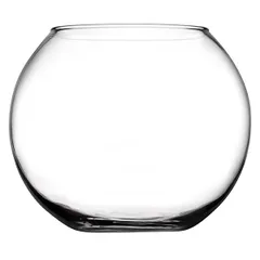 Ball vase “Flora” glass 0.75l D=10.6,H=11.7cm