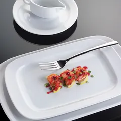 Блюдо «Прага» прямоугольное фарфор ,H=3,L=32,B=21см белый, изображение 2