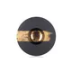 Тарелка с широким краем керамика 300мл D=30,3см черный,золотой арт. 03013114