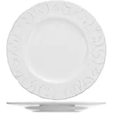 Тарелка «Фестон» мелкая керамика D=280,H=25мм белый