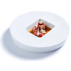 Тарелка «Минерал» фарфор ,L=23см белый, изображение 3