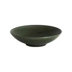 Тарелка глубокая «Студио» керамика 0,75л D=200,H=55мм тем.зелен.,матовый