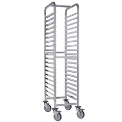 Trolley for gastronorm containers 1/1, 20 tiers  stainless steel , H=170, L=63, B=46cm  silver.