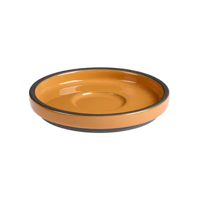 Блюдце «Блисс» фарфор D=138,H=19мм оранжев., изображение 2