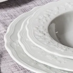 Тарелка «Флер Бьянко» мелкая фарфор D=26см белый, изображение 2