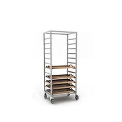 Trolley for trays and gastronorm containers (12 sections)  steel , H=167.4, L=69, B=47.8 cm  metal.