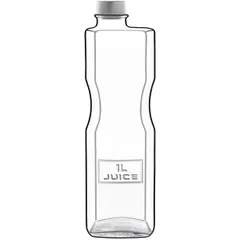 Бутылка «Оптима» для сока без крышки стекло 1л прозр.