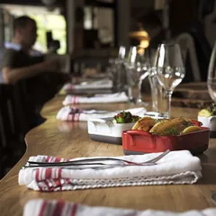 Емкость для запекания «Эклипс» керамика 330мл ,H=45,L=120,B=100мм красный,черный, изображение 4