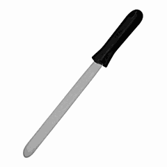 Kitchen spatula  plastic, stainless steel , L=445/130, B=45mm  black, metal.