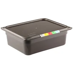 Gastronorm container (1/2) without lid  polyprop.  6 l , H=10, L=32.5, B=26.5 cm  black