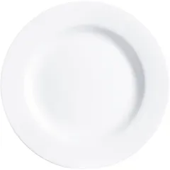 Тарелка «Эволюшнс Уайт» мелкая стекло D=240,H=22мм белый