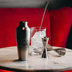 Джиггер «Афродита» 60/90 мл с рисунком сталь нерж. D=45,H=145мм серебрист., изображение 4