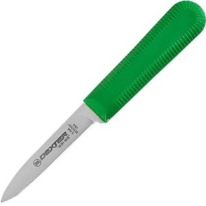 Нож для чистки овощей ,L=180/85,B=19мм зелен.