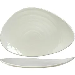 Блюдо «Скейп» фарфор ,H=45,L=375,B=250мм белый