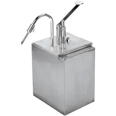 Cream dispenser  stainless steel , H=23, L=37, B=18.5 cm  metal.