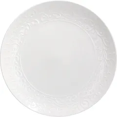 Plate “Jasmine” small  porcelain  D=25cm  white