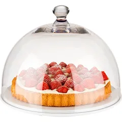 Крышка для блюда поликарбонат D=30,H=22см прозр., изображение 4