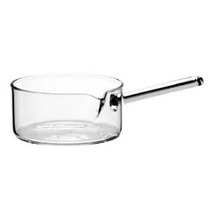 Saute pan for serving “Boro”  glass  150 ml  D = 9 cm  clear.