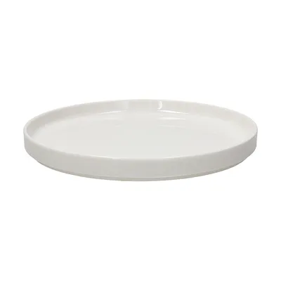 Тарелка «Эттитьюд» с бортом фарфор D=230,H=25мм белый