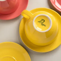 Блюдце «Пур-Амор» фарфор D=12/4,H=1см желт., изображение 2