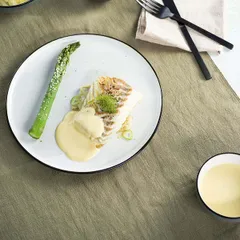 Соусник «Сиель блан» керамика 100мл D=90,H=38мм белый,черный, изображение 2