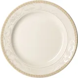 Тарелка «Антуанетт» мелкая фарфор D=255,H=25мм белый,олив.