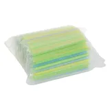 Трубочки без сгиба в индивидуальной упаковке со скошенным краем для бабл-ти[250шт] полипроп. D=12,L=