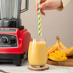 Блендер «CB-787A» пластик 2л ,H=53,L=17,B=23,5см 1,2Квт красный,черный, изображение 4